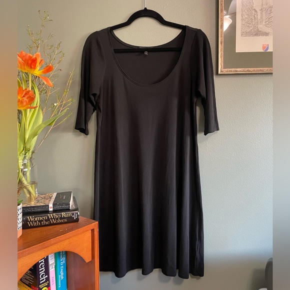 Eileen Fisher Black Everyday Silk Tunic - Picture 5 of 8